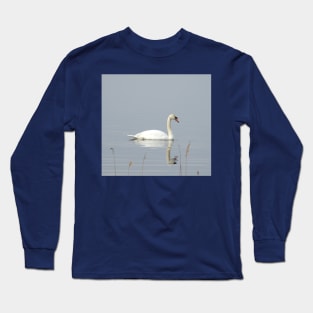 Swan, nature, wild birds, wildlife gifts Long Sleeve T-Shirt